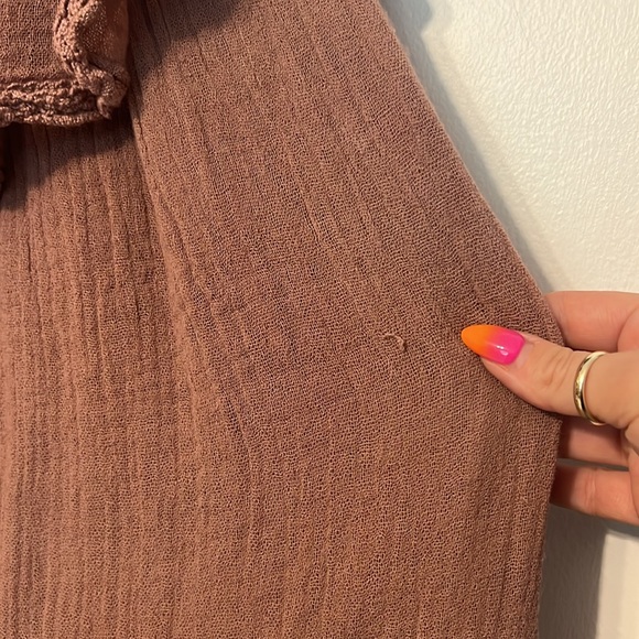 Jen's Pirate Booty x Free People Boho Mauve Off-Shoulder Ruffle Dress - Picture 8 of 15